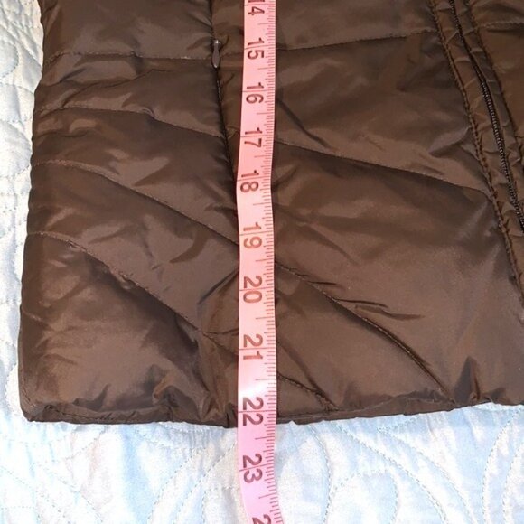 Kenneth Cole Reaction Womens Quilted Black Puffer Vest S/CH Lightweight - Picture 9 of 9